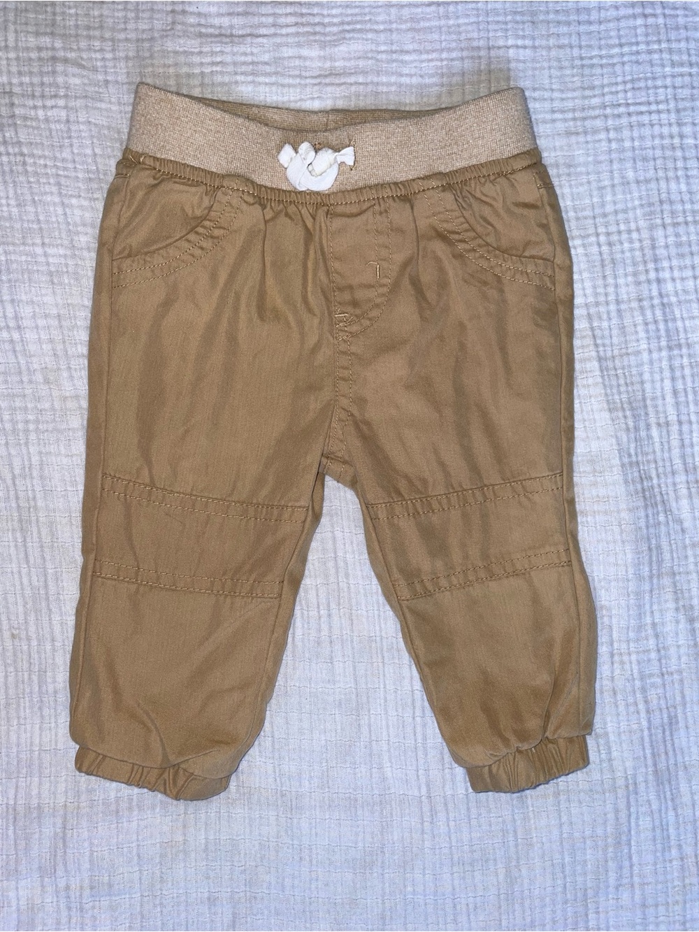 Cat & Jack Tan Elastic-Waist Jogger Pants